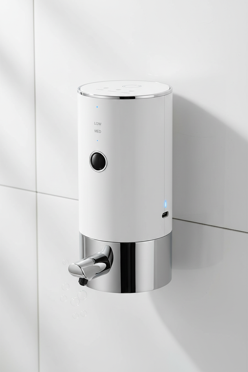 Automatic Sensing Soap Dispenser – Type-C Rechargeable, Wall Mounted