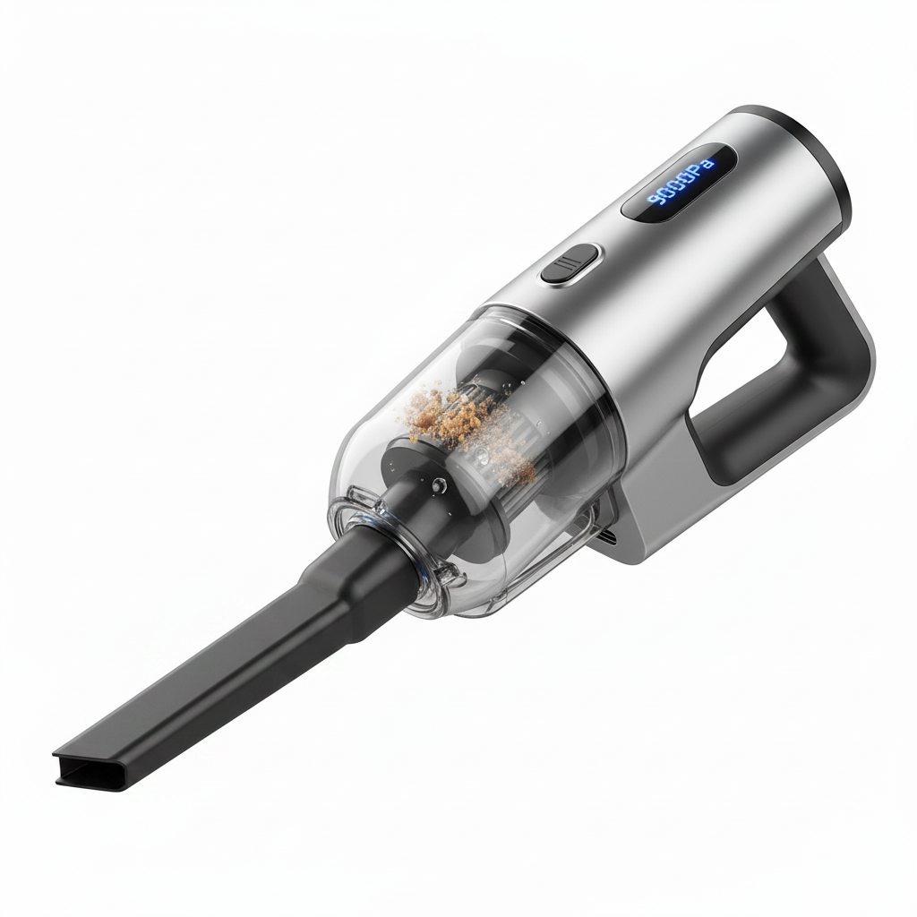 9000Pa Portable Car Vacuum Cleaner – Wet & Dry, USB Rechargeable